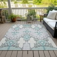 thumbnail image 6 of Addison Rugs Chantille Indoor/Outdoor Transitional Ikat Mint Washable Rectangle Rug, 8' x 10', 6 of 6