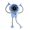 Blue, variant on Portable Robot Fan Man, Mini Handheld Personal Fans, Desk Fan Rechargeable with Suckers, Small Fans for Office, Home, Outdoors Sports Camping Traveling
