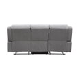 thumbnail image 4 of Lexicon Harriette Chenille Double Reclining Sofa in Gray, 4 of 5