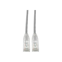 Eaton Tripp Lite Series Cat6 Gigabit Snagless Slim UTP Ethernet Cable RJ45 M/M PoE Gray 6-in. 15.24 cm