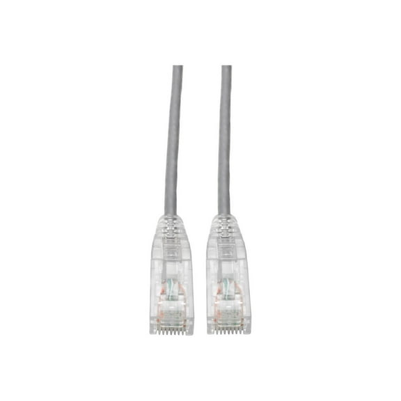 Eaton Tripp Lite Series Cat6 Gigabit Snagless Slim UTP Ethernet Cable RJ45 M/M PoE Gray 6 ft. 1.83 m