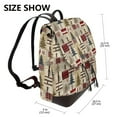 thumbnail image 2 of Easygdp Rustic Plaid Forest Lodge Mochila de Cuero para Mujeres, Bolso de Hombro, Bolsos de Mano de Moda para Trabajo y Viajes, 2 of 4