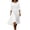 White, variant on Guieoi Womens Dresses Summer 2026 Fall Round-Neck Maxi Dress Purple L