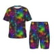 thumbnail image 1 of Balery Bright Universe Conjunto de Pijama Infantil de Manga Corta con Estampado – Ropa de Dormir de Algodón Suave-X-Large, 1 of 6