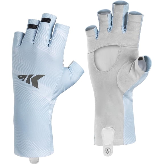 KastKing  Fingerless SPF Sun Gloves, UPF50  Sun Protection Fishing Gloves, Hydrocool® Technology, Open Palm Design, Extended Cuff UV Protection Gloves for Fishing-Ultimate Angler