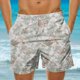 thumbnail image 2 of Pantalones Cortos Casuales de Baño con Impresión de Hojas Hawaianas para Hombres 100% Poliéster, Pantalones de Playa de Secado Rápido, Upf 50 + con Forro de Malla para Nadar, 2 of 5