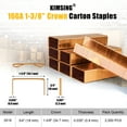 thumbnail image 6 of HB3518 16 Gauge Copper Carton Closing Staples , 2000PCS/BOX, 3/4''(18mm) Length ,for Pneumatic or Manual Carton Stapler, 6 of 7