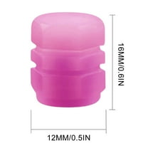 Amacok 1Pack Tire Valve Stem Cap, Universal Fluorescent Valve Caps, Corrosion Resistant Leakproof Tire Air Cap Set, Wheel Stem Tyre Air Valve Dustproof Cap for Cars, Suv, Trucks, Motorcycles