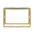 thumbnail image 3 of Evelyn&Zoe Dixon 42" Wide Rectangular Console Table, Brass, 3 of 8