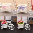 thumbnail image 3 of Nuevo diseño, triciclo, bicicleta, decoración, cesta de flores, jarrón blanco de plástico, almacenamiento de flores, hogar, boda, fiesta, decoración DIY, maceta Kuyhfg Bienvenido a Kuyhfg, 3 of 5
