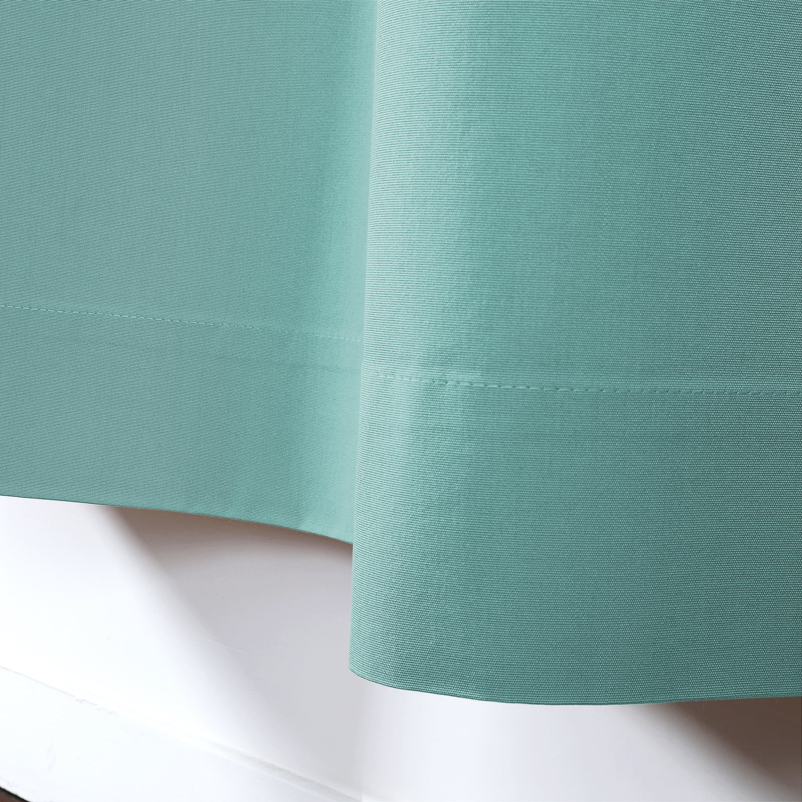 TWOPAGES Grommet Outdoor Drape 100 W X 63 L Inch Waterproof Windproof Curtain, 1 Panel, Aqua