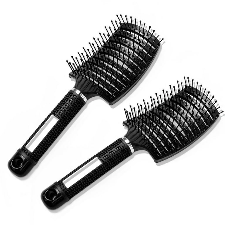 Hair Brush, Curved Vented Brush Faster Blow Drying, Professional Curved  Vent Styling Hair Brushes,Paddle Detangling Brush - AliExpress