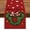 Christmas-red, variant on Merry Christmas Wreath Table Runner, Xmas Red Polka Dot Bow Stars Kitchen Dining Table Decor, Winter Holiday Farmhouse Home Decoration Indoor Outdoor Party Supply 13 x 36 Inches