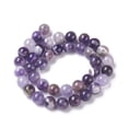 thumbnail image 2 of Natural Chevron Amethyst Beads Strands Round 10mm Hole: 1mm about 40~41pcs/strand 15.35 inch(39cm), 2 of 3