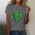 thumbnail image 2 of Nmnitkp Womens Tops High-Quality Fabric St Patricks Day Shirt Women - Funny Spring Tops for Women Shirts Lucky Shamrock T Shirt Casual Irish Short Sleeve Tops, 2 of 4