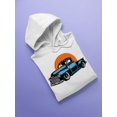 thumbnail image 3 of Vintage Blue Truck Hoodie Women -SPIdeals Designs, Female Large, 3 of 4