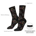 thumbnail image 2 of Yiaed Colorful Game Controller Print Great elasticity Crew Socks Sports socks for Men and Women, 2 of 5