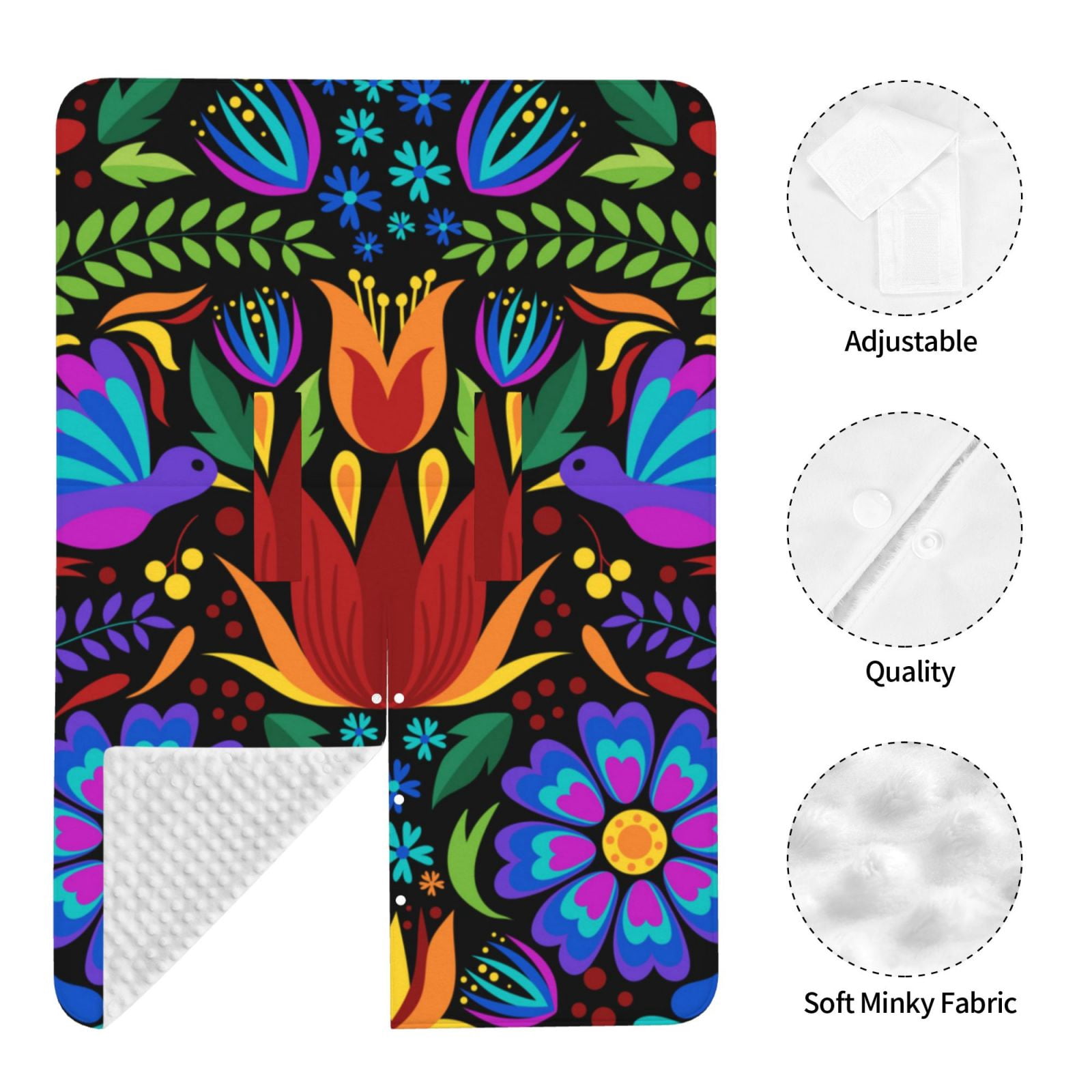 Naloa Colorful Floral Baby Car Seat Cover, Breathable Baby Carrier Cover, Multiuse Baby Carrier Cover & Nursing Breastfeeding Cover