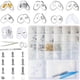 thumbnail image 1 of Kit de reparación de anteojos mingbuy con almohadillas nasales 220 piezas 110 pares, 1 of 5