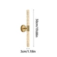 thumbnail image 2 of Iuhan Wall Lamps Modern LED Wall Sconce, Iron Straight Tube Bedroom Wall Light Fixture, Mood Lighting for Corridor Living Room Background Hotel Entrance Decor, 2 of 6