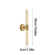 Iuhan Wall Lamps Modern LED Wall Sconce, Iron Straight Tube Bedroom Wall Light Fixture, Mood Lighting for Corridor Living Room Background Hotel Entrance Decor