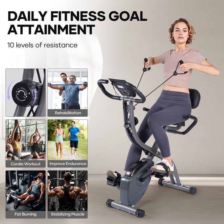 stationary rehabilitation bicycle R9 Recumbent Bike 39.5(L x W x H) Adjustable Height Range Benefits of Recumbent Bikes for