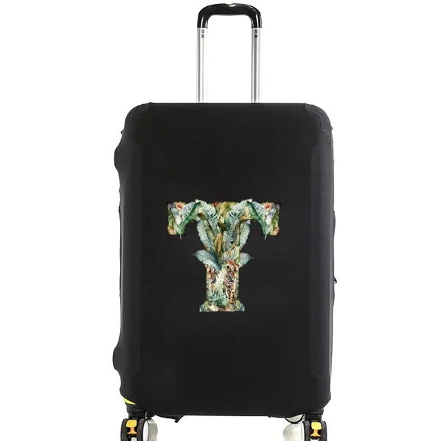 Housse de Valise Accessoires de Voyage Réutilisable Valise de Voyage Série Tigre de Jungle Convient aux Valises 18-32 Pouces Réutilisable Lavable Tigre de Jungle letterT m