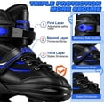 thumbnail image 6 of OBENSKY Adjustable Inline Skates, Illuminating Roller Blades for Kids,Girls&Boys Beginner w/ Light up Wheels-Blue, 6 of 10
