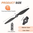 thumbnail image 2 of Uxcell 3 Pairs 9x6 Inch Propeller RC Propellers 2-Vane Blades Props with Washer for RC Airplane Aircraft Prop Controlled Airplanes Lightweight Drones, Black, 2 of 6