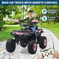 thumbnail image 2 of EDTara 12V Toddler Electric Car with Remote Control, Kids Ride On Car with Bluetooth USB Music Player, 2x35W Motor, LED Headlights, 2 of 8