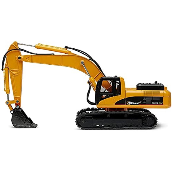 Top Race Excavator Toy Trucks Construction Toys, Excavator Toys for Boys, Diecast Metal Truck Toy, Kids Tractor Toys 1:40 Scale, Great Toddler Toys fo