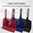thumbnail image 3 of 7 Color Lace Sexy Crop Top Women Padded Camisole Bra Breathable Wire Free Bralette Hollow Out Beauty Back Tank Female Underwear, 3 of 5