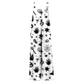 thumbnail image 5 of Womens Halloween Jumpsuits Spiderweb Skull Sleeveless Backless Horror Rompers Pumpkin Witch Hat Halter Funny Overalls, 2XL, 5 of 5