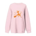 thumbnail image 4 of Tbopshirt Womens Hoodless Sweatshirts Halloween,Sweatshirts for Women Plus Size,Fall Winter Glasses Girl Print Casual Sports Round-Neck Tracksuits Long Sleeve,Hoodies Sweatshirts Pullover, 4 of 5