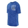 thumbnail image 2 of Men's New Era Blue Dallas Mavericks Old School Sport Enzyme Wash Oversized T-Shirt, 2 of 3