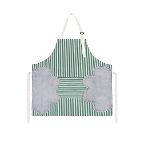 Inteprter Delantal de cocina impermeable delantal de cocina ajustable con bolsillo para mujer Cocina y Comedor No.2 Inteprter HA026525-02