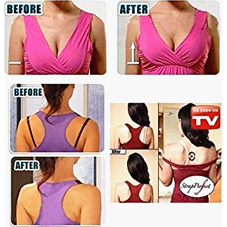 Feelglad - Peralng Bra Strap Clips 12 Bra Clips and Bra Straps Holder - 9 Bra Strap Clips 3 Bra
