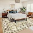 thumbnail image 2 of Hasoo Washable Rug 9' x 12' Rugs for Living Room Vintage Floral Farmhouse Indoor Non Slip Large Carpet for Bedroom, Beige, 2 of 6