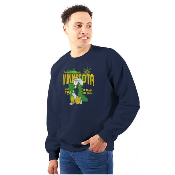 Popeye Minnesota MN Local State Pride Sweatshirt for Men or Women Brisco Brands S
