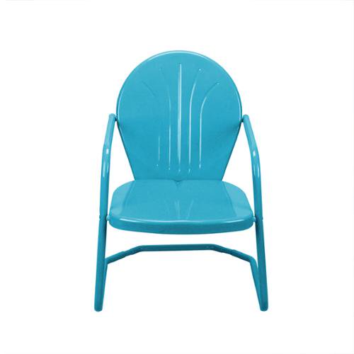 34 Turquoise Blue Outdoor Retro Metal Tulip Armchair Walmart Com Walmart Com