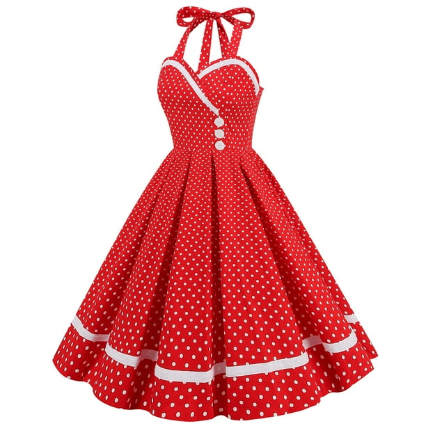 slim fit dress slacks Vintage Print 1950s Swing Dress main image 1