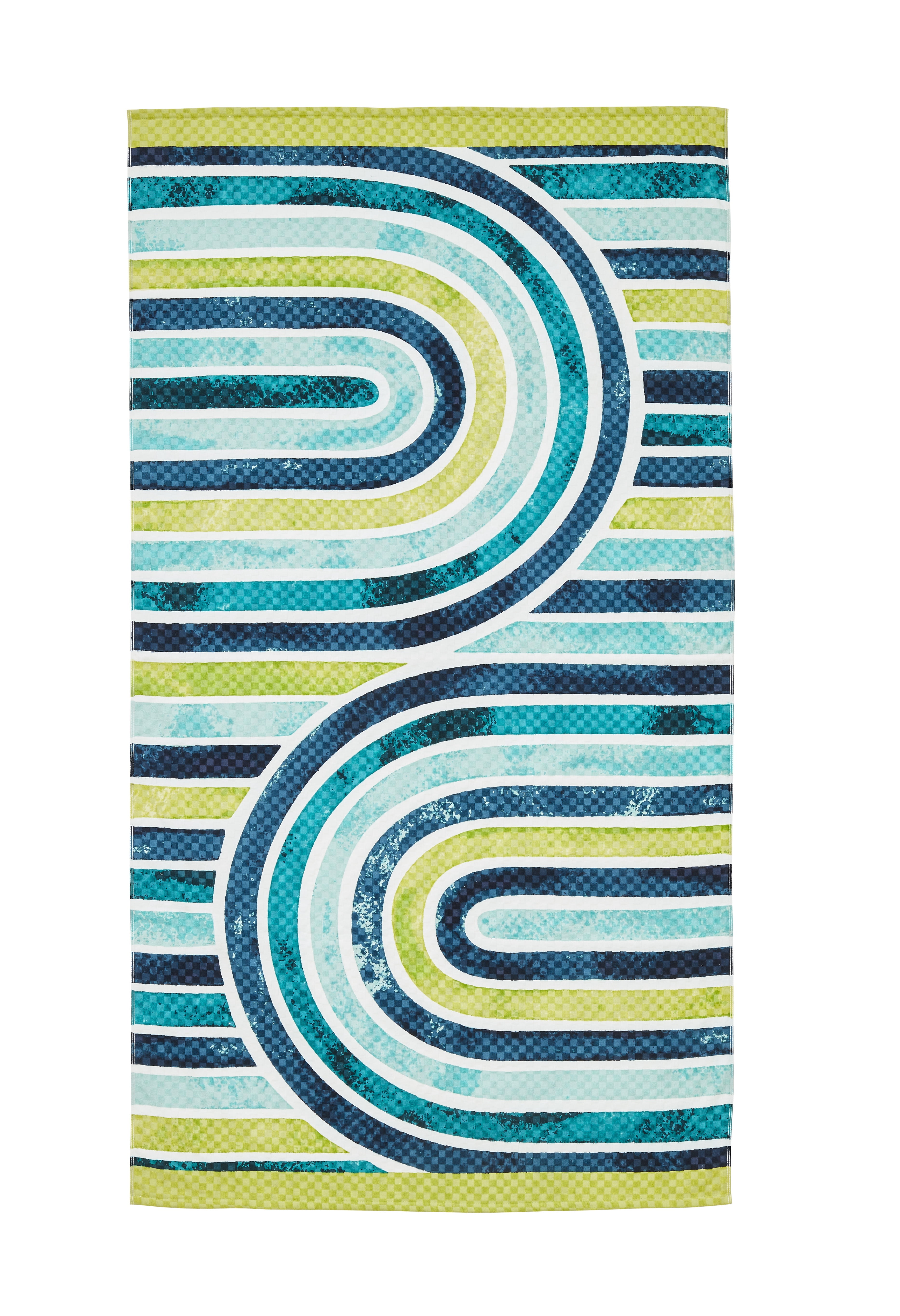 Better Homes & Gardens 72L x 38W Watercolor Arches Pattern Beach Towel, Multi-Color