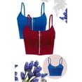 thumbnail image 1 of Pack 2 Crop Top Dama Blusa Gym Bralette Ombliguera De Cierre LOLE  Top, 1 of 5