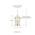 thumbnail image 4 of Capital Lighting 528541 Greyson 4 Light 16" Wide Taper Candle Pendant - Black, 4 of 6