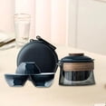 thumbnail image 6 of TISHITA Travel Tea Set Chinese Tea Set 1 Pot 3 Mini Cups Teapot and Cup Set Teaware for Thanksgiving Climbing Hiking Outdoor Activity C, 6 of 8