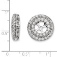 thumbnail image 2 of 14k White Gold Diamond Earring Jackets XJ64A, 2 of 2