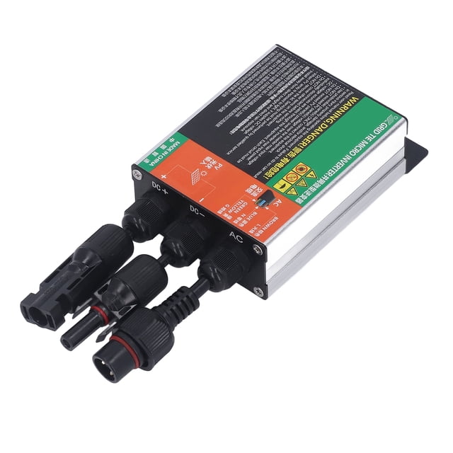Small Solar Grid Tie Inverter, Micro Solar Grid Tie Inverter High Accuracy Waterproof Practical Aluminium Alloy Great Conversion Rate MPPT For Office Building 300W