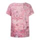 thumbnail image 5 of Blusa de manga corta con cuello en V y estampado de grafiti para mujer Pompotops  hkajfhjk459155, 5 of 8