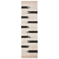 thumbnail image 3 of SAFAVIEH Natura Proinsias Striped Cotton Area Rug, Ivory/Black, 6' x 6' Round, 3 of 9
