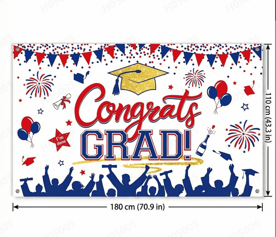 Graduation Letter Banner, Class of 2026, 1 Set, Suitable for Graduation Theme Party
